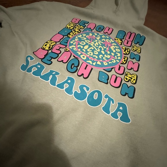‘Sarasota’ graphic Zip Up Hoodie - Back Graphic - Picture 5 of 6